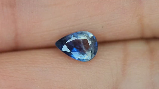 Teal Sapphire Pear 0.75 cts